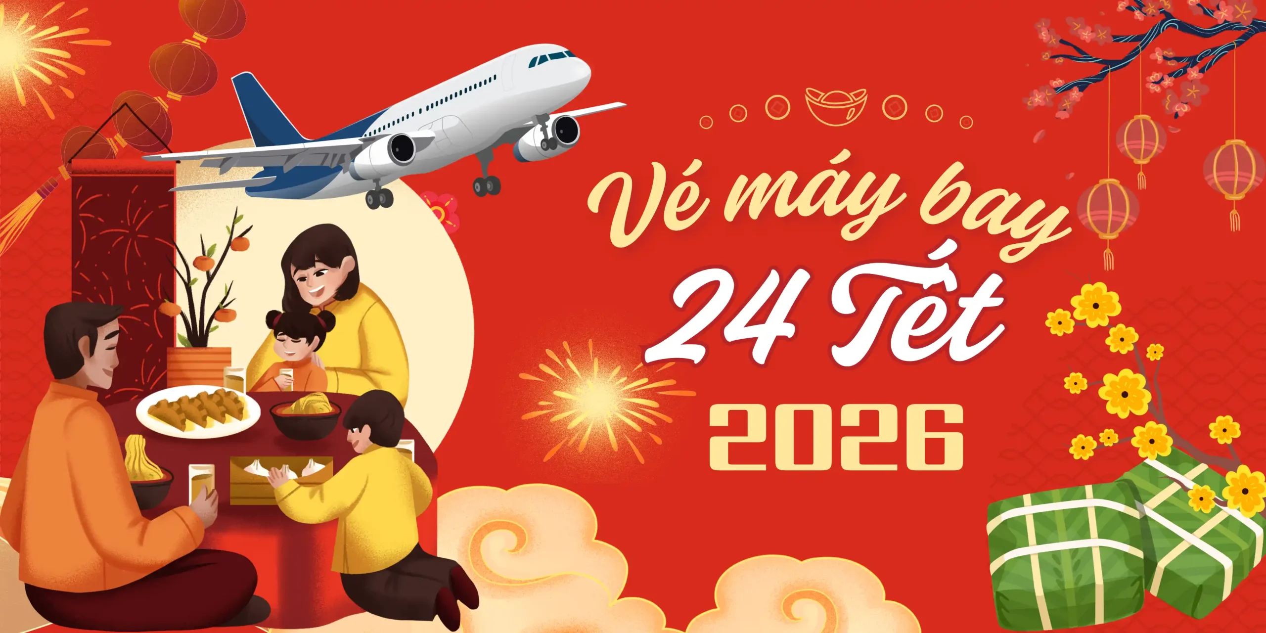 Đặt vé máy bay ngày 24 Tết, đoàn viên sớm bên gia đình